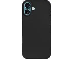 BMAX Siliconen hard case hoesje voor iPhone 16 - Hardcover - Apple - Back cover - Backcover - Beschermhoesje - Telefoonhoesje - Hard case - Telefoonbescherming - Zwart