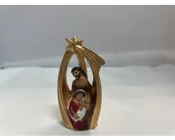 Scène de la Nativité Joseph, Marie et l'enfant Jésus avec étoile