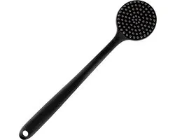Somstyle Badborstel Siliconen - Rugborstel 38 CM - Lichaamsborstel - Douche Massage Borstel - Zwart