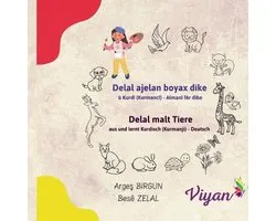Delal ajelan boyax dike û Kurdî (Kurmancî) - Almanî fêr dibe