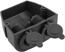Cigarette Lighter - 12V - 24V - Waterproof - Marine - Motorcycle Lighter Socket pour Boot - Auto - Truck - RV - ATV - Surface Montée