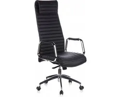 hjh office Aspera 20 - Bureaustoel - Nappaleder - Zwart