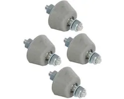 Trillingsdempers voor airco SOFT, set van 4 stuks