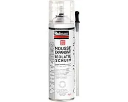 Rubson WhiteTEQ Mousse PU 500 ml | Mousse Polyuréthane Haute Isolation Thermique et Acoustique | Faible Expansion et Haute Performance | Intérieur & Extérieur