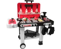 Buzz - Barbecue - Jouets - Vapeur - Charbons ardents par éclairage - 35 accessoires