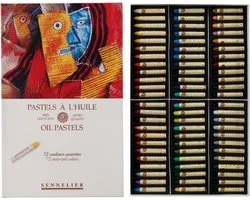 Sennelier - extra soft oliepastels - set "UNIVERSEEL" - 72 kleuren