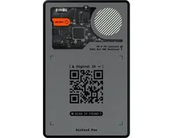 Rolling Square AirCard Pro Dual Bluetooth Tracker - Werkt met Find my - Voor aan je Sleutelbos - Extra Luid