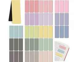 96 Magnetische Boekenleggers Set – Morandi Kleuren Magnetic Bookmarks – Dubbelzijdig, Waterbestendig – Boekenlegger Clips voor Boeken, School, Office & Cadeau voor Boekliefhebbers