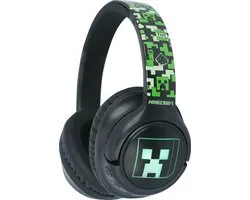 Minecraft - draadloze koptelefoon - led lights design - over-ear model - microfoon - 50 uur speeltijd
