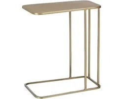 HANSHAN Side Table Side Table, Modern Minimalist Sofa Corner Table Bedside Mini Coffee Table Wrought Iron Side Table Small Square Table Gold 20×12×53 Inch Tablet Holder