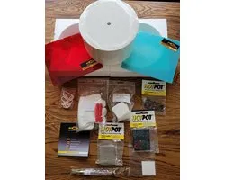 HotBox: volledig startpakket magnetron fusing met een grote HotPot. Maak sieraden en glaskunst in de magnetron met de HotPot.