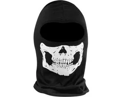 2 Pack Skull Mask Balaclava Ghost Bandana Motorcycle Bicycle Full Face Masks Halloween Mask Costume Black, Black