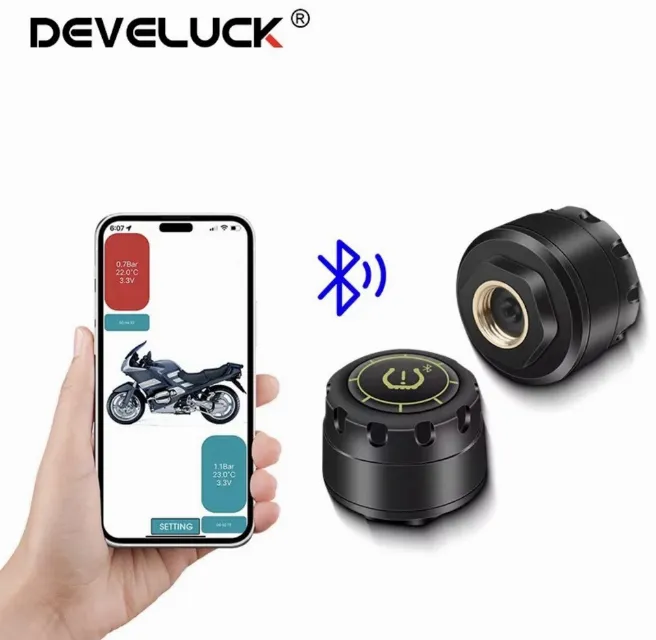 Sistema Monitoraggio Della Pressione Dei Pneumatici Per Moto Bluetooth Telefono