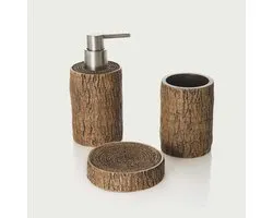 Sorema - Distributeur de savon - Woody - Brown - Résine