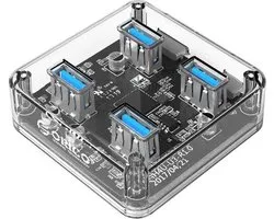 Orico USB 3.0 Hub 4x ports USB - Transparent