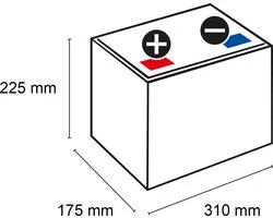 Exide ER450 DUAL Marine Battery 95 Ah