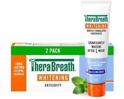 TheraBreath Whitening Toothpaste – Dentifrice Dents Blanches – Pack de 2