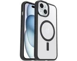 Coque OtterBox React pour MagSafe pour Apple iPhone 16e/15/14/13, transparente/noire