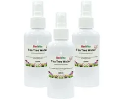 Tea Tree Water 3x100ml Spray - Puur - Zonder Alcohol - Zuiverende Natuurlijke Toner - Hydrolaat