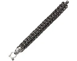 Paracord Camo Skull 8inch zilver