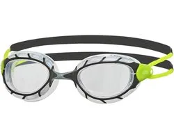 Zoggs Predator Zwembril Black Green - Clear REGULAR Fit