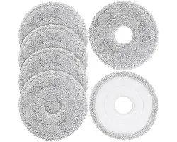 6 mop pads, geschikt voor Dreame L40 Ultra/X40 Ultra/X50 Ultra/L50 Ultra/L10S Ultra/L10s Pro Ultra Heat, vervangende onderdelen, geschikt voor Dreame L10S Ultra Gen2/L40S Ultra/X30 Ultra/L10 Ultra