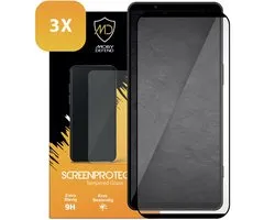 3-Pack MobyDefend Screenprotectors - Geschikt voor Sony Xperia 1 VIII - Screensavers Met Zwarte Randen - Gehard Glas