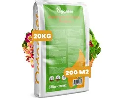 Meelworm Frass (20kg, 200m2) - Meelworm Mestkorrels - Bodemverbeteraar Gazon- Mestkorrels Tuin - Organische Meststof - NPK-waarde van 3,5-3,5-2,5 - Rijk aan Mineralen en Sporenelementen - Organifer