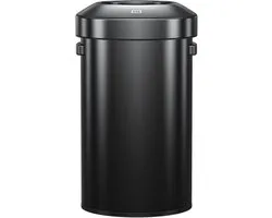 EKO - Urban Bin Prullenbak 60 liter - Mat Zwart - RVS