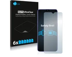 Savvies - Screenprotector voor realme 3 Pro - Folie Beschermfolie transparant 6 Stuks