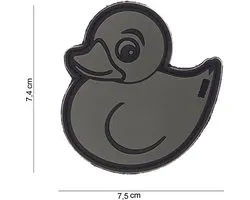 101 Inc Embleem 3D Pvc Rubber Duck Grijs  10043