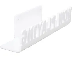 Aramox Record Wandplank, Acryl Ruimtebesparende Muurbeugel voor cd's en Tijdschriften, Efficiënt Organiseren van Huisdecoratie (WHITE)
