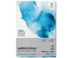 Winsor & Newton Classic Aquarelpapier Grain fin Blok 300 gram A5