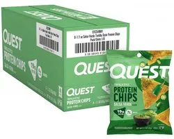 Quest Nutrition Protein Tortilla Chips (8x32g) Salsa Verde - Functionele voeding - Eiwit Snacks
