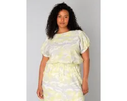 YESTA Unna Tops - Soft Grey/Multi Colo - maat X-0(44)