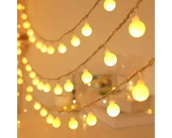 String lumineuse Globe pour chambre à coucher, 20 m, 150 LED, à brancher, String lumineuse de Noël chaude pour intérieur, Plein air , patio, fête, Garden , mariage, Decor de sapin de Noël