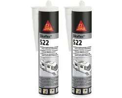 Sika Sikaflex-522 Caravan Wit 300 ml - Set van 2 Kokers - Professionele Lijmkit & Afdichtingskit voor Camper Caravan en Motorhome - STP Polymeer UV-Bestendig Waterdicht