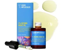 Good Molecules Huile de Nuit 1% Rétinol - Ridules - Rides - 12 ml