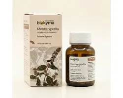 Biokyma - Micro-gecapsuleerde Pepermuntolie – darmkrampen, symptomen van Prikkelbare Darm Syndroom (PDS), opgeblazen gevoel, misselijkheid, ongemak na de maaltijd - 40 Capsules van 600 mg - 400 mg essentiële olie – Natuurlijke Pepermunt Capsules