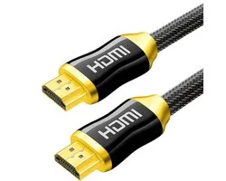 SAMMIT HDMI 2.0 Plaqué Or - Câble Haut Débit - 18GBPS - Full HD 1080p - 3D - 4K (60 Hz) - Ethernet - HDMI vers HDMI - Male vers Male - Pour TV - DVD - Ordinateur portable - Tablette - PC - Ecran - Beamer - 10 mètres