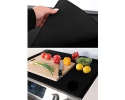V&P Protection induction - Accessoires de table de cuisson - Zwart - Uni - Tapis antidérapant - Protection plan de travail - 61x53,5 cm - Pour table de cuisson - Protection induction - Plaque de recouvrement induction