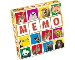 Tactic Memo Wildlife - Memospel - Zoek de Juiste Paren - Leeuwen, Tijgers en Andere Wilde Dieren - Educatief Gezelschapsspel voor Kinderen en Families - 2 tot 6 Spelers - Vanaf 3 Jaar