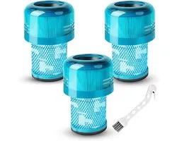 3 filtres de remplacement compatibles avec Dyson V12 Detect Slim, kit de filtres HEPA avec brosse de nettoyage, compatibles avec V12 Detect Slim Absolute, Total Clean, Fluffy et plus