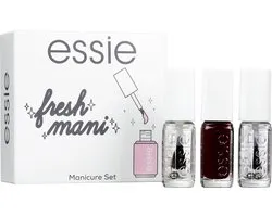 Essie Fresh Mani Nagellak Geschenkset - Base Coat, Rode Nagellak en Top Coat - 3 x 5 ml