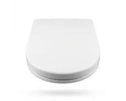 WC-Bril met Soft-Close - Toiletbril Universeel - Duroplast - Afklikbaar - RVS-Scharnieren - Wit - 455x360 mm