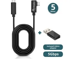 Fritzplay USB C Kabel 5m - Link-Kabel - voor oa Meta Quest 2 & 3s VR Bril - 5Gbps