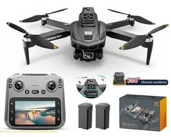 Innovastore Drone - GPS Drone - HD Camera Luchtfotografie - Borstelloze Motor 360 ° - Dubbele Camera - Afstandbediening - Zwart -