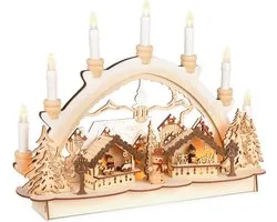 BRUBAKER arche lumineuse 3D Noël 31x41 cm