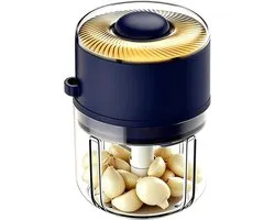 Elektrische Mini Chopper - Keukenmachine Hakker - Snel Ingrediënten Snijden - Draadloos Oplaadbaar - 350 ml Capaciteit - Blauw