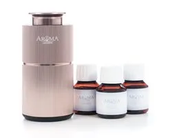 Aroma Diffuser Draadloos - Premium Geurdiffuser - Met pure geurolie voor aromadiffuser - Geur verspreider geur olie - 30m2 - Etherische oliën - geurverspreider grote ruimtes - App besturing - Elektrische luchtverfrisser - Kerst Cadeau - Mini Rose